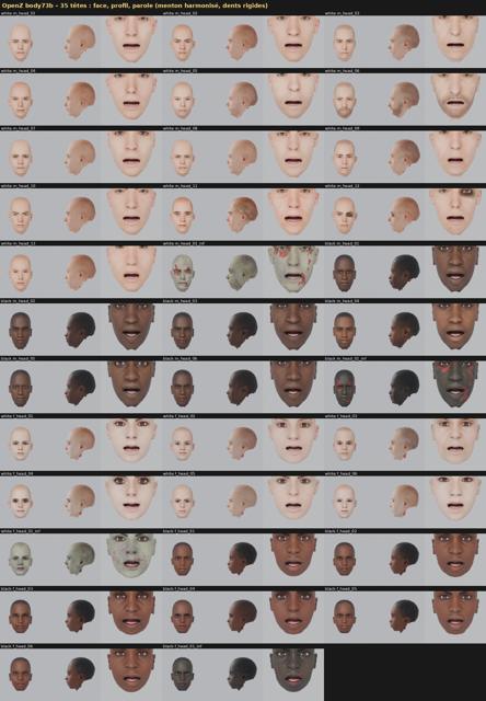 35 heads