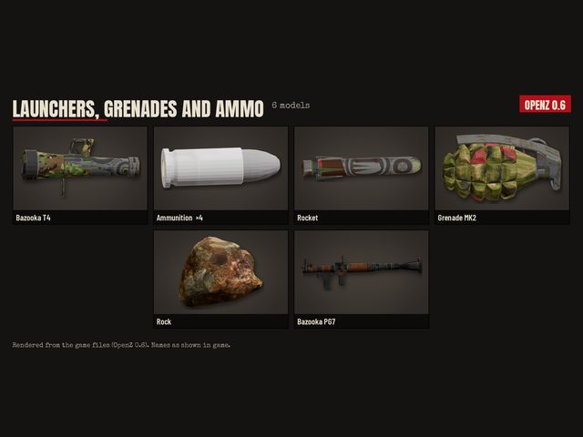 Launchers, grenades and ammunition